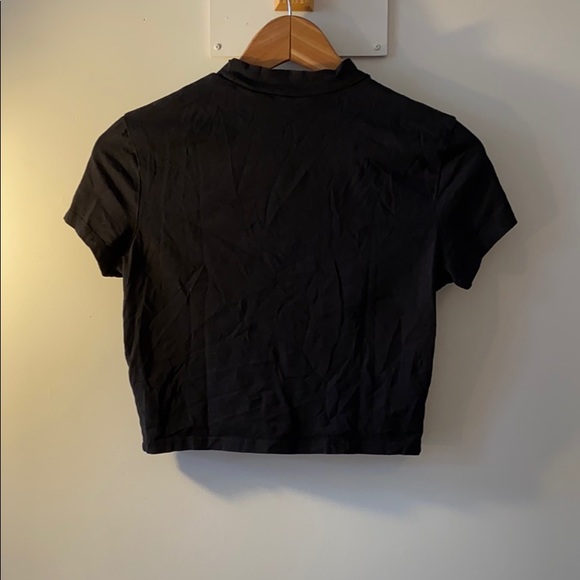 Cheap Monday Black Crop Tee Size: S - Picture 3 of 3